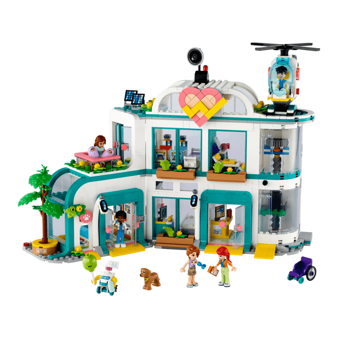 lego friends hospital set with helicopter toyworld lismore