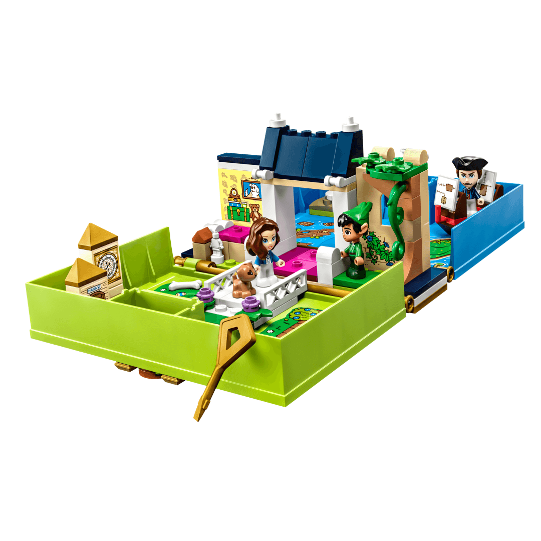 Lego 43220 edisney peter pan playbook built with wendy and peter minifigures