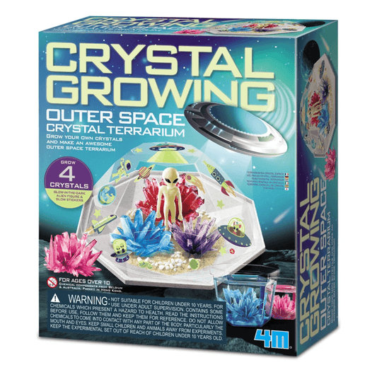 4M Cystral growing kit with outter space theme terrarium packaging 