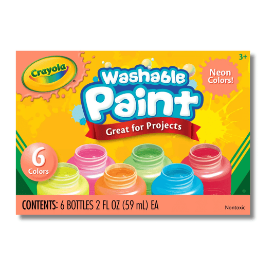 Crayola - Washable Neon Paint 6pct