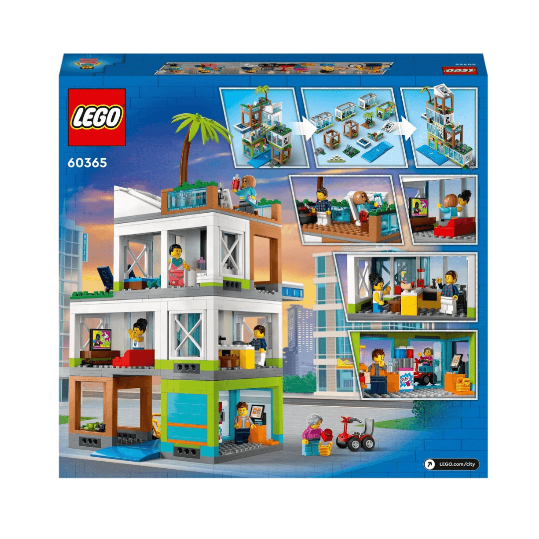 60365 Lego City Apartment Building Back Of Packaged Box