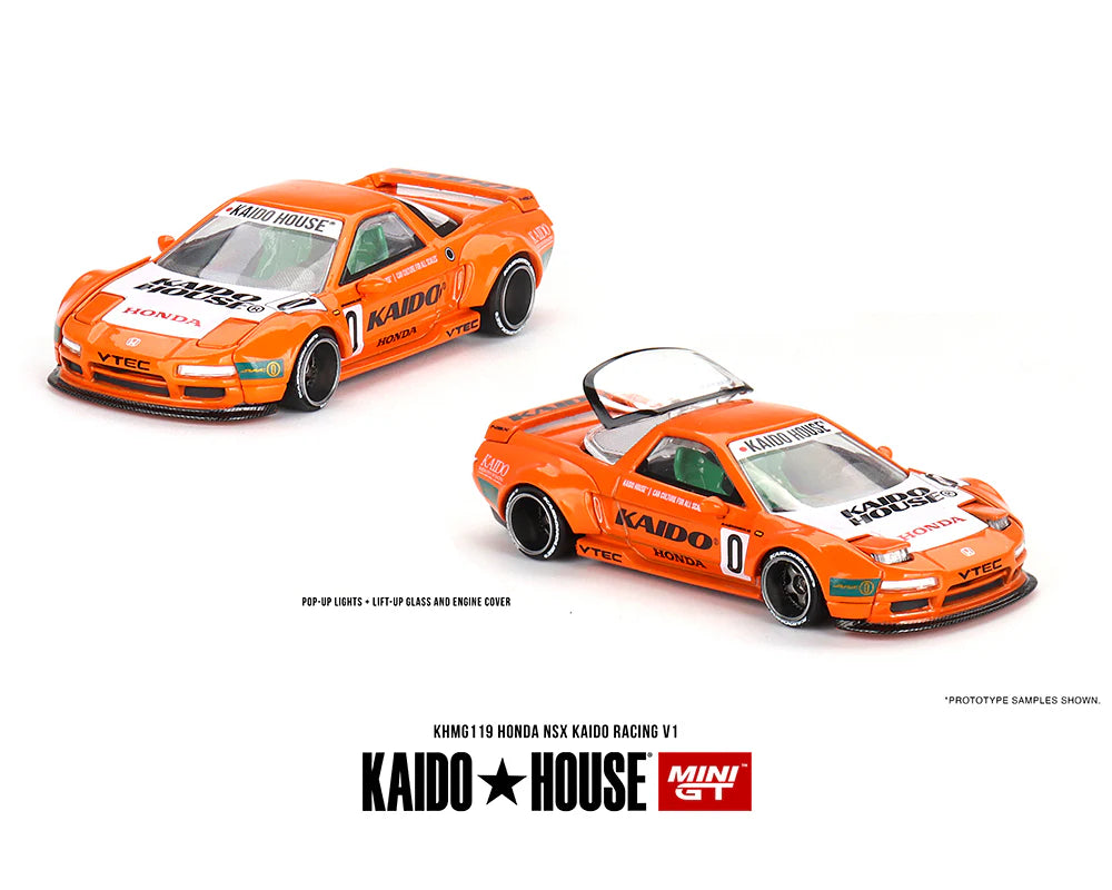 Mini GT - 1:64 Honda NSX Racing V1 Kaido Works Orange