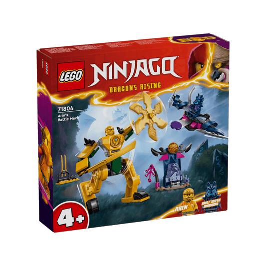 lego ninjago set with yellow battle mech build and minifigures toyworld lismore