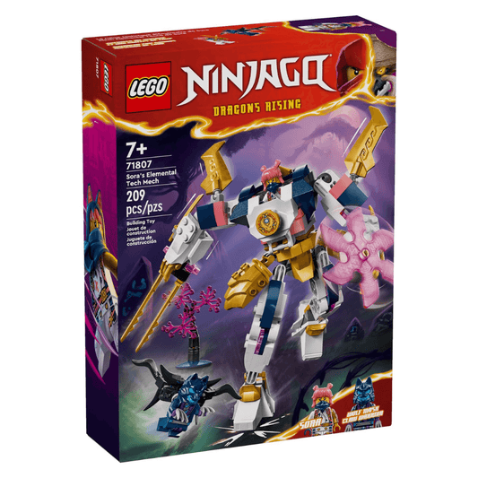 lego ninjago set with pink hair minifigure in white pink and gold mech toyworld lismore