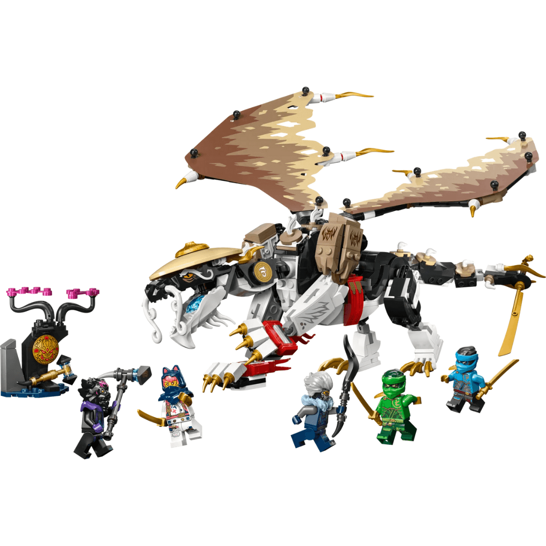 lego ninjago set with dragon like creature and minifures toyworld lismore
