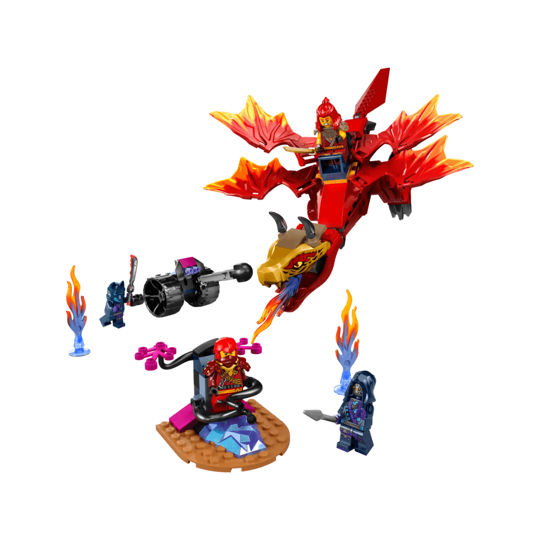 Lego Ninjago small build red dragon and battle scenes toyworld lismore