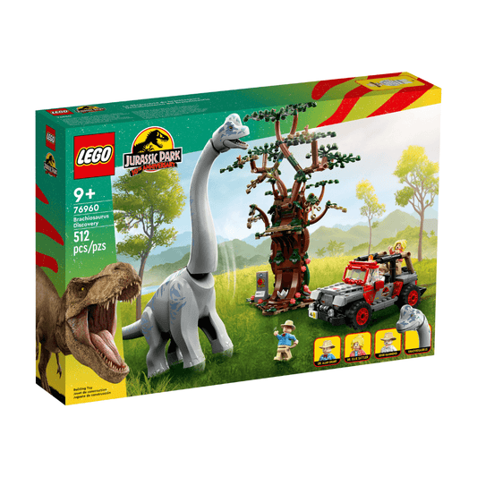 76960 Lego Jurassic Park Brachiosaurus Discovery Front Of Packaged Box