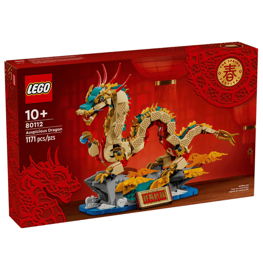 Lego chinese new year dragon on stand  in packaging toyworld lismore