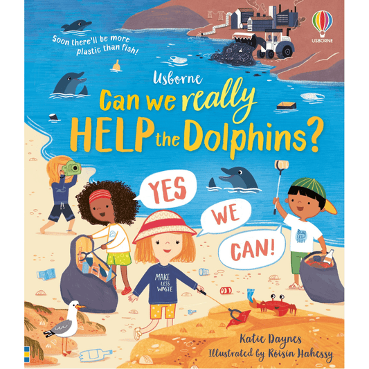 Usborne book can we really help the dolphins book cover kids doing their bit to help the dolphins story toyworld lismore