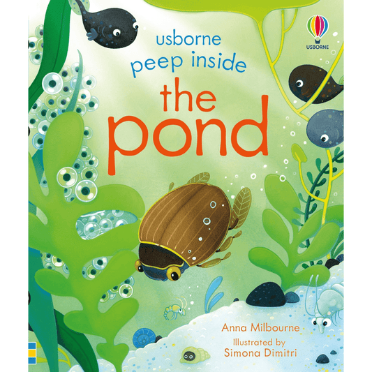 Usborne peep inside the pond with a tadpole toworld lismore