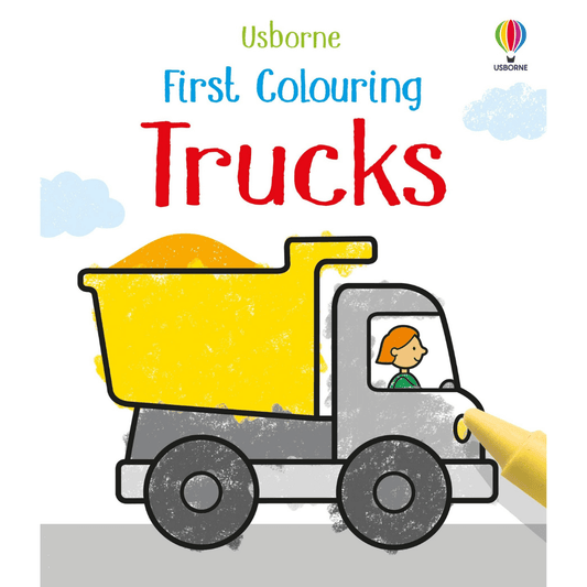 usborne first colouring book basic truck shapes toyworld lismore