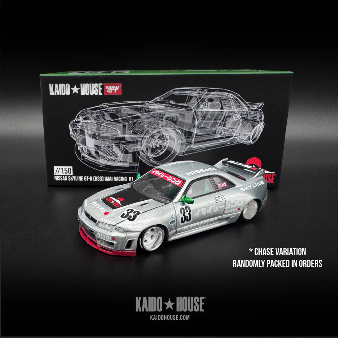 PRE ORDER Mini GT - 1:64 Nissan Skyline GT-R R33 Imai Racing V1 Kaido House