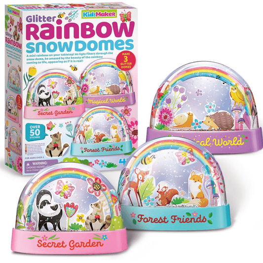 4M mini glitter rainbow water domes toyworld lismore