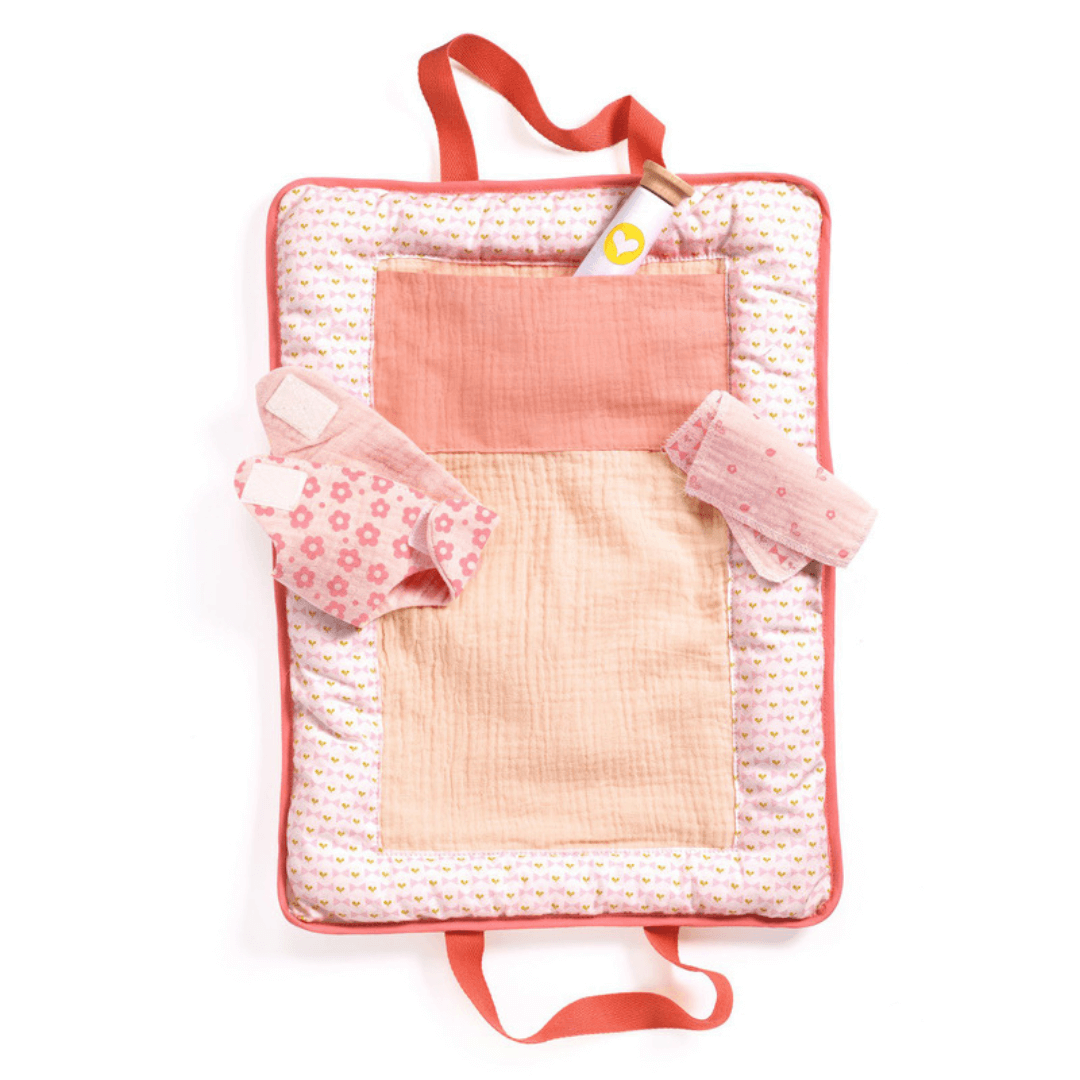 Djeco - Pink Peak Doll Changing Bag