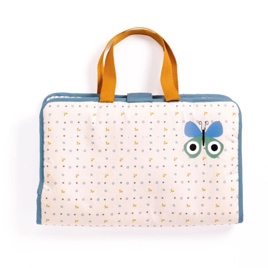 Djeco - Blue Fly Doll Changing Bag