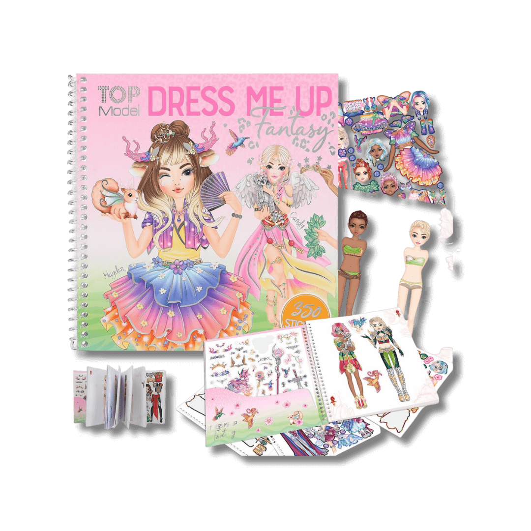 top model fantasy sticker book with sample of contents toyworld lismore