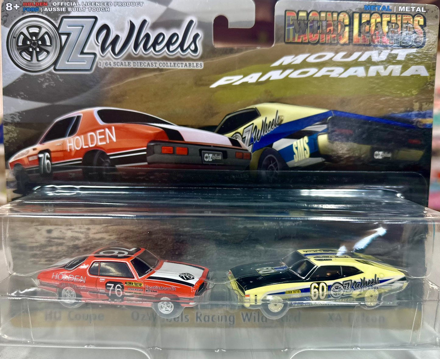 Oz Wheels - 1:64 Twin Set Racing Legends Oz Wheels HQ Coupe and Oz Wheels XA Coupe