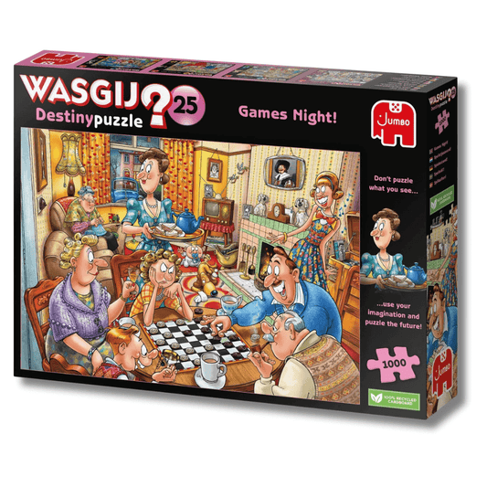 wasgij puzzle puzzle what will happen in the future at a games night in a family home toyworld lismore