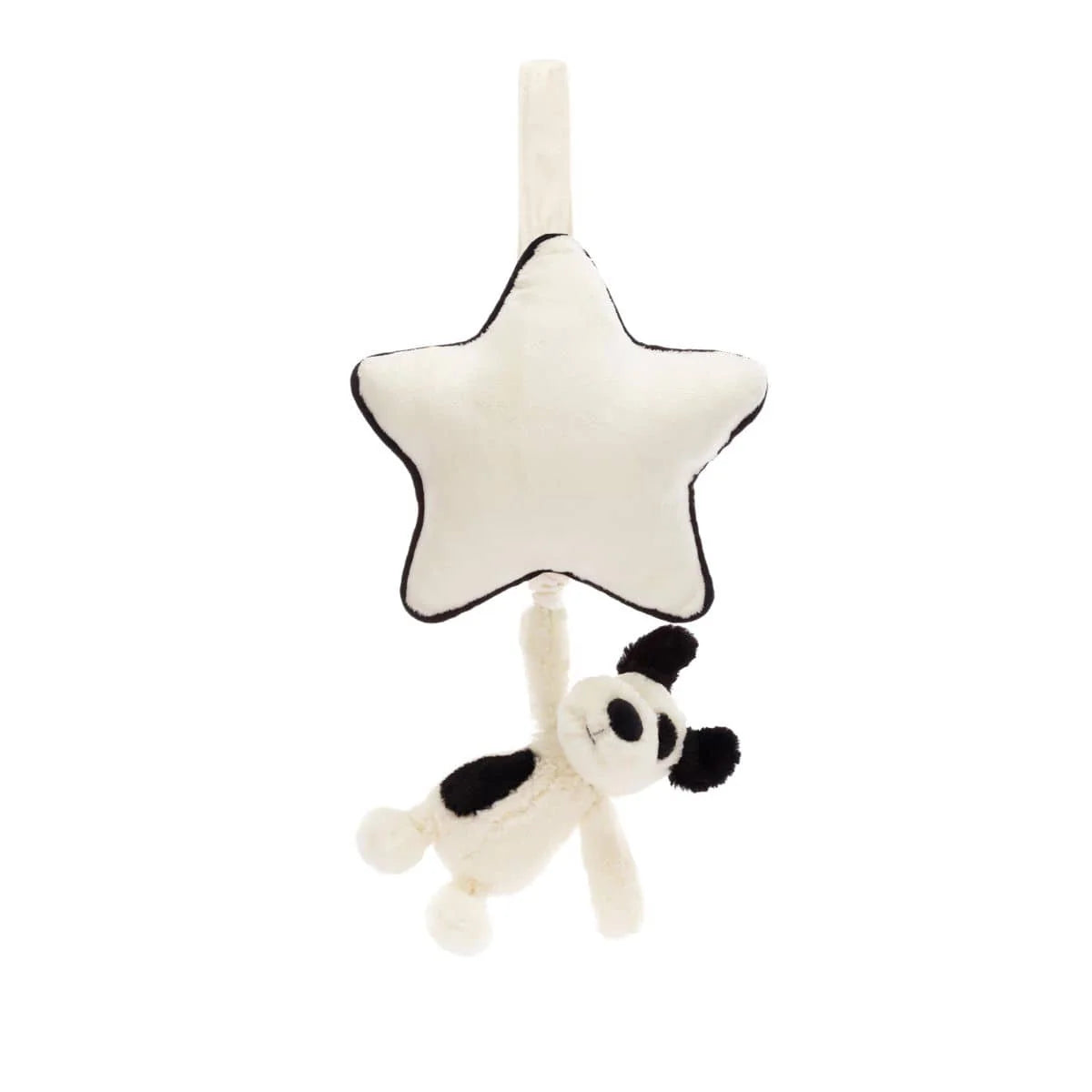 Jellycat - Bashful Black And Cream Puppy Music Pull