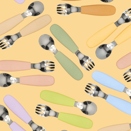 Kiin - Silicone Cutlery Set - Assorted Colours