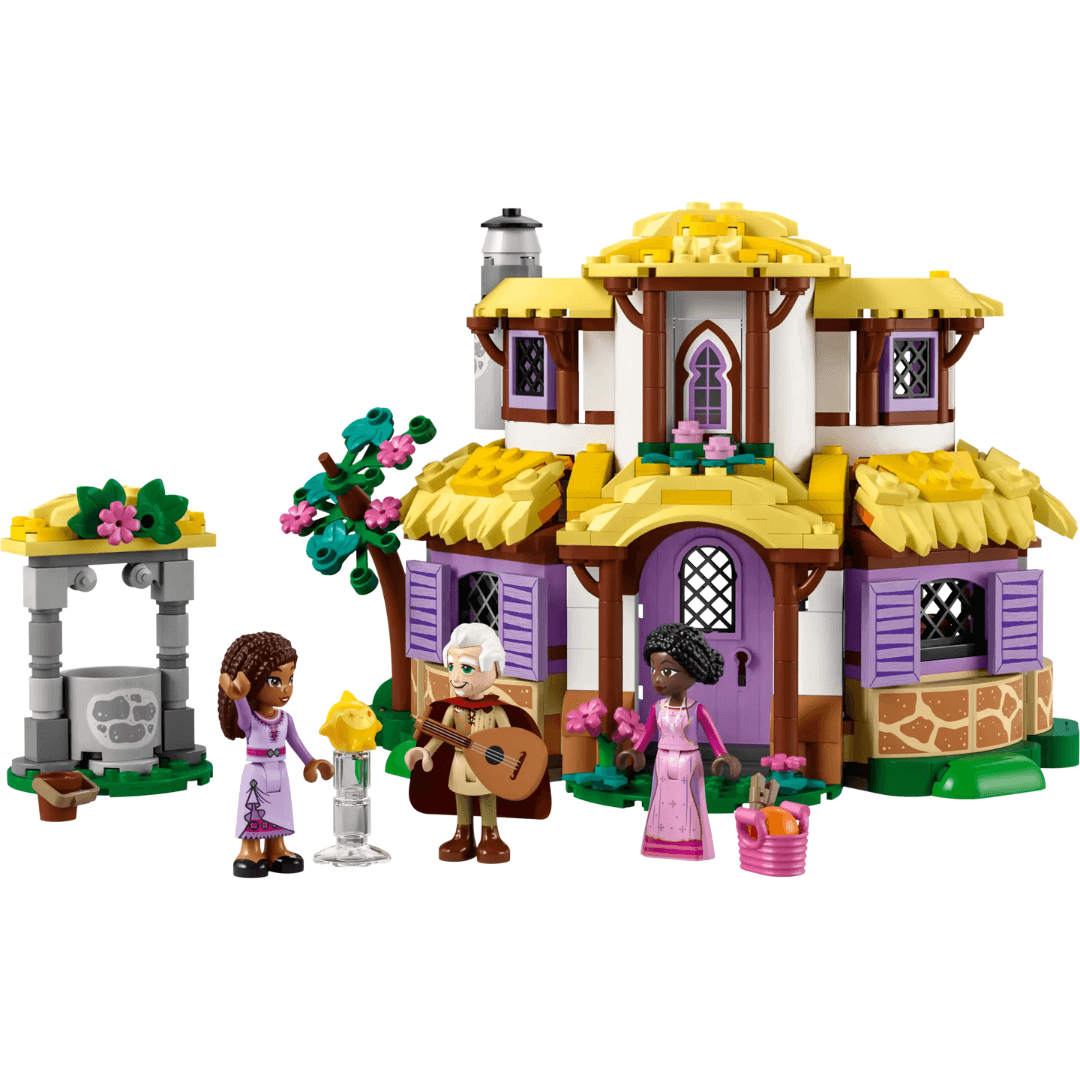 lego ashas cottage purple cottage with yellow roof at toyworld lismore