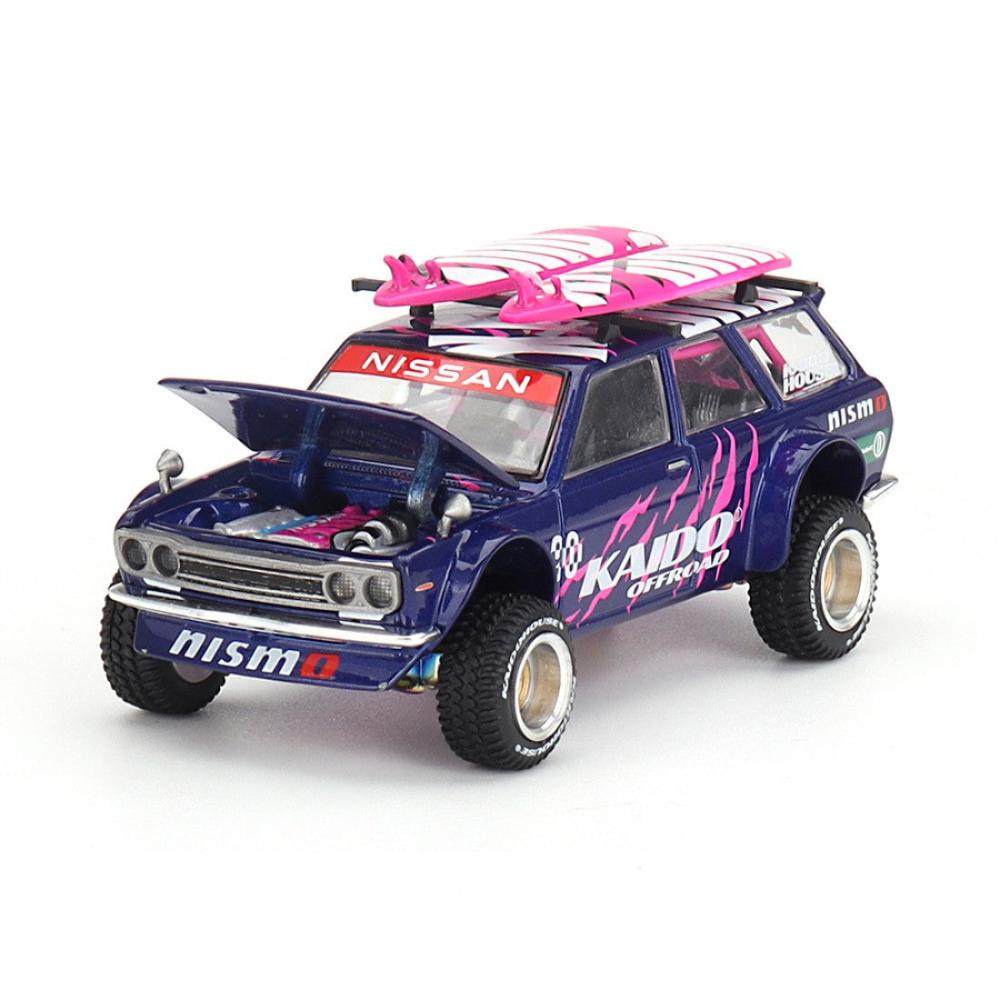 Mini GT - 1:64 Datsun 510 4x4 Wagon Offroad V2 Kaido House Purple Front