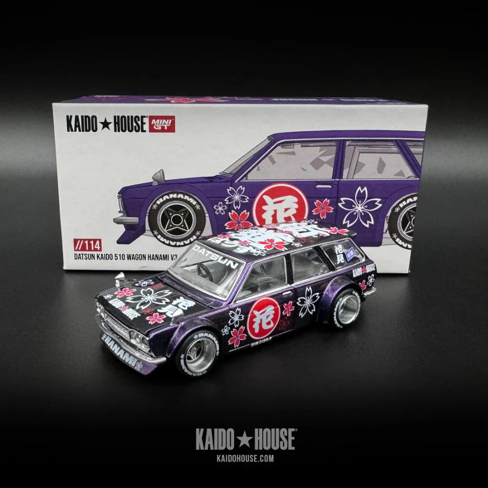 Mini GT - 1:64 Datsun 510 Wagon KAIDO 510 Hanami V3