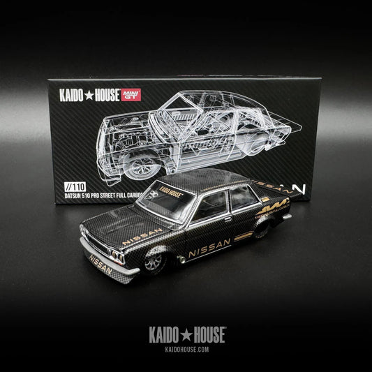 Mini GT - 1:64 Datsun 510 Pro Street Full Carbon V1 Box