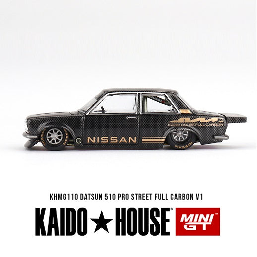 Mini GT - 1:64 Datsun 510 Pro Street Full Carbon V1 Side left