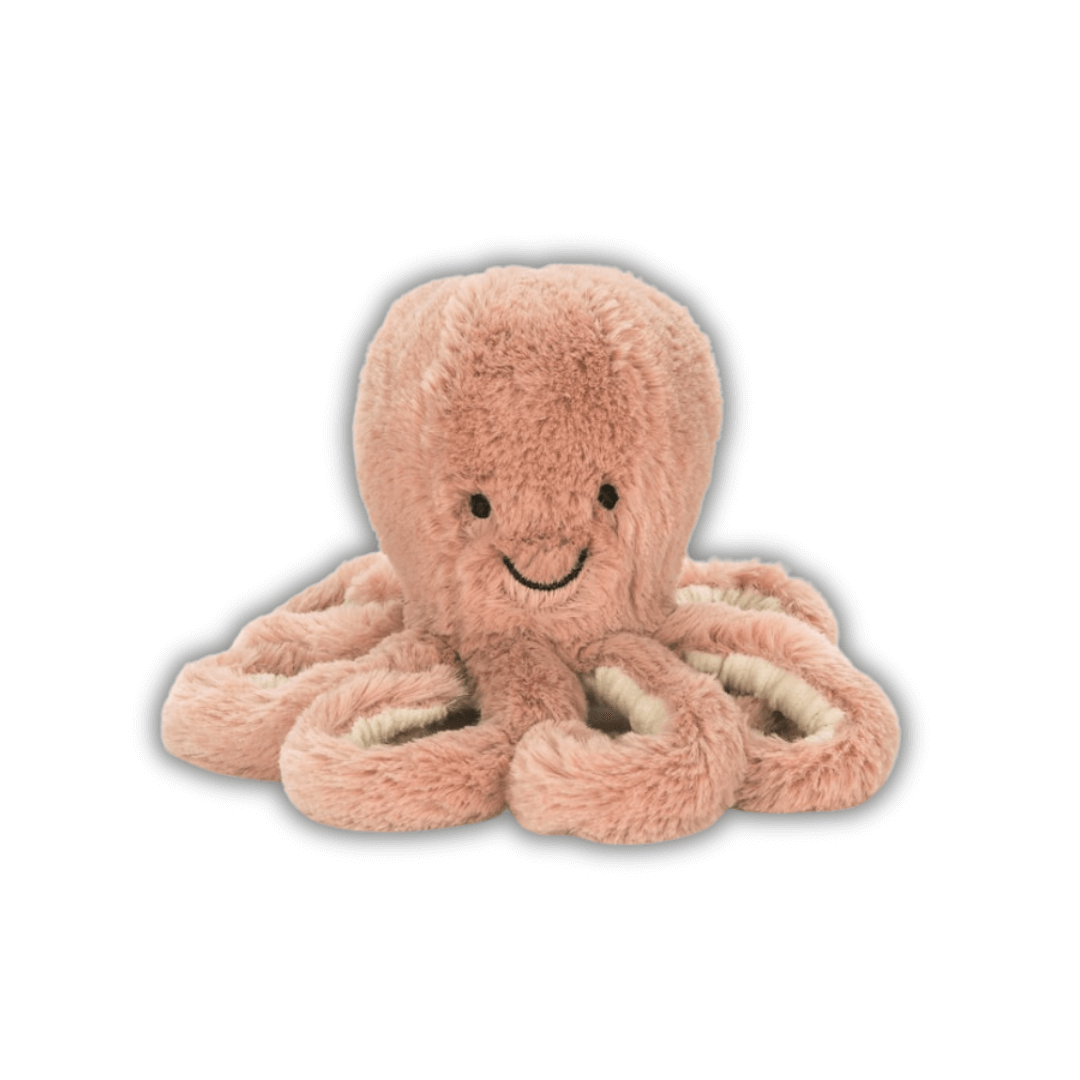 Jellycat Odell tiny octopus in orange colour toyworld lismore