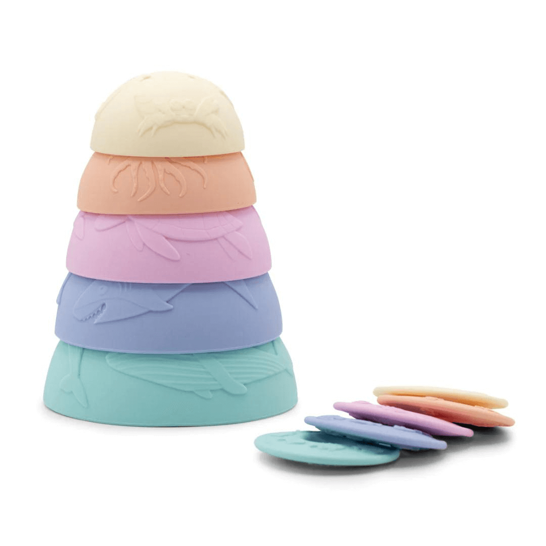 Jellystone stacking cups in pastel colour way toyworld lismore 
