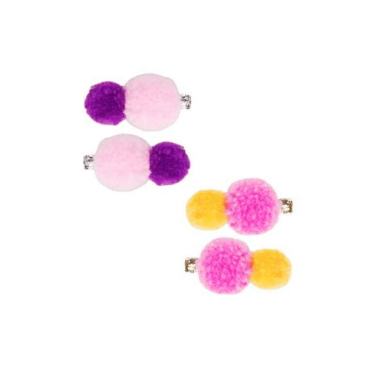 Pink Poppy - Cutie Pom Pom Hairclips