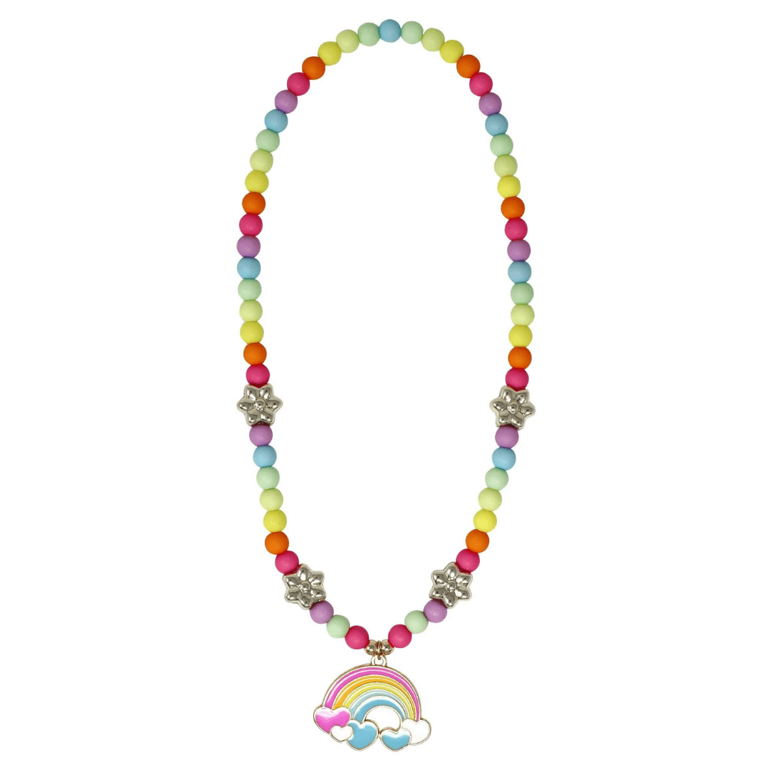Daisy Rainbow Necklace - Pink Poppy