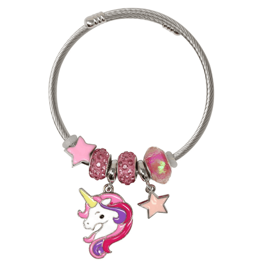 Unicorn Charm Bracelet - Pink Poppy