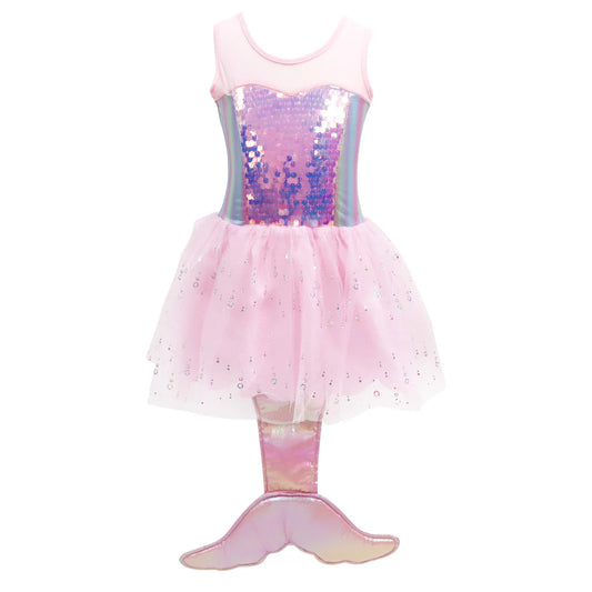Pink Poppy - Mermaid Dress With Tail Size 5-6