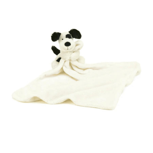 Jellycat - Black & White Puppy Soother
