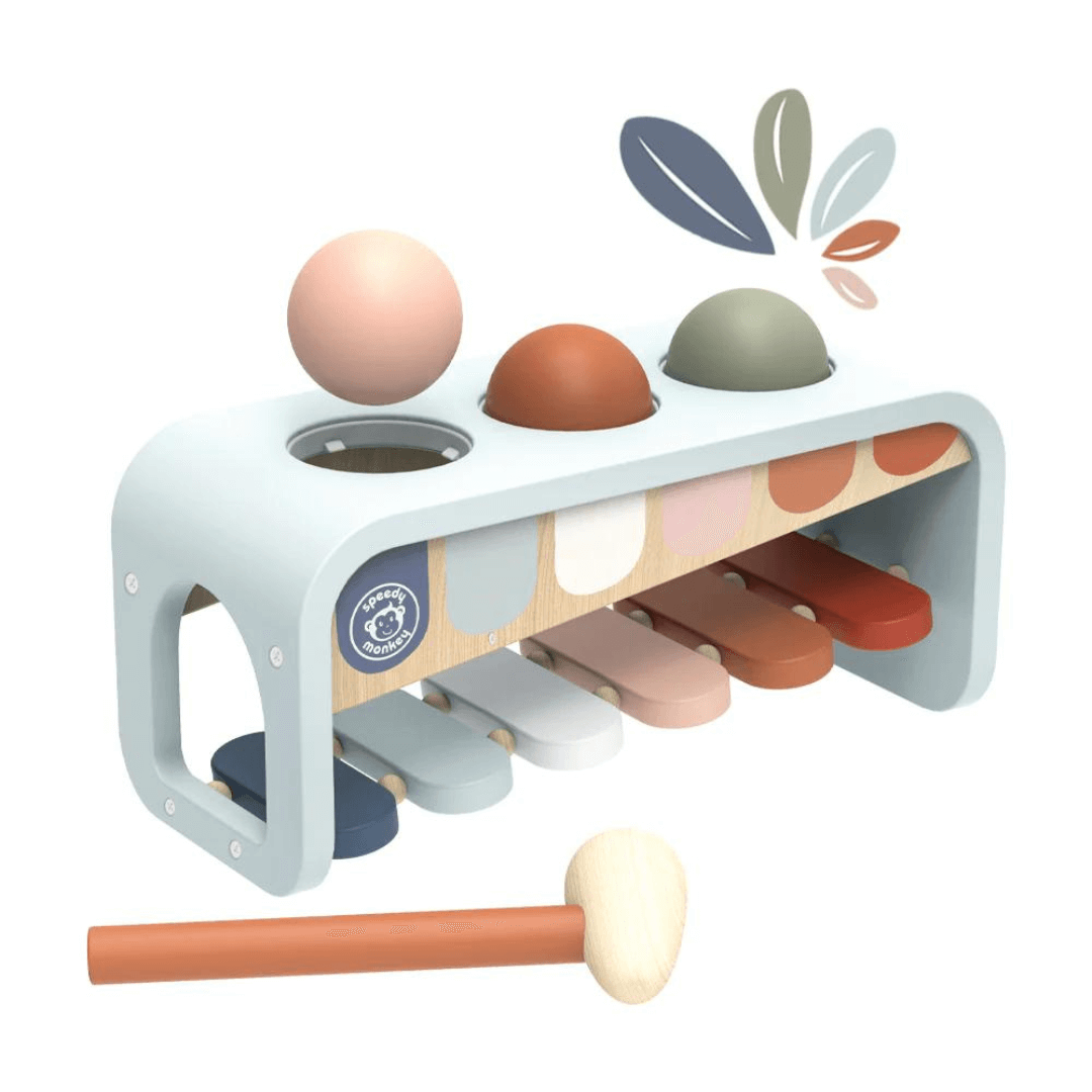 Speedy Monkey Xylo Bench musical wooden toy at Toyworld Lismore