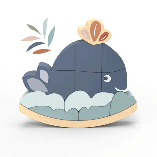 Speedy Monkey Wooden whale stacker at Toyworld Lismore