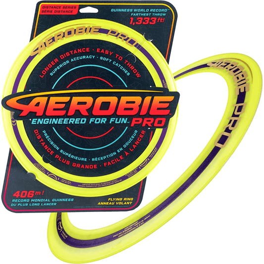 aerobie frisbie yellow colour with packaging