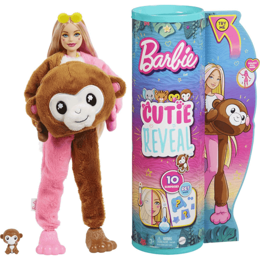 Barbie jungle series cutie reveal monkey doll