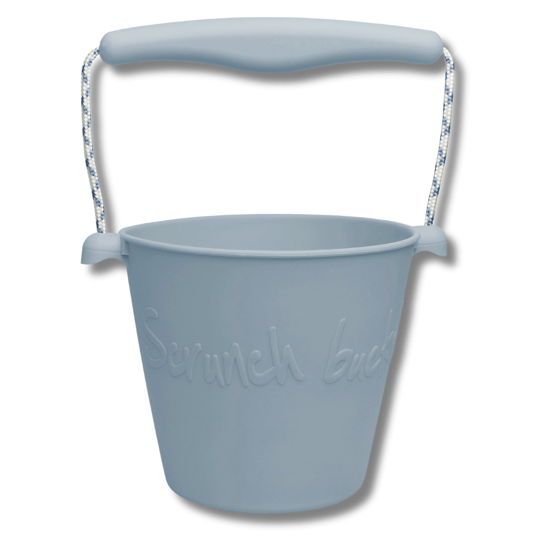 duck egg blue scrunch silicone bucket