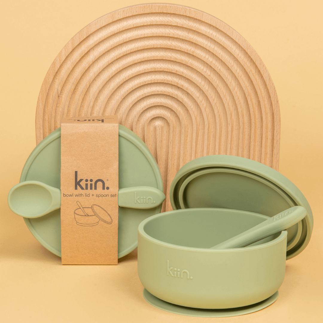 Kiin - Silicone Suction Bowl Set - Assorted Colours