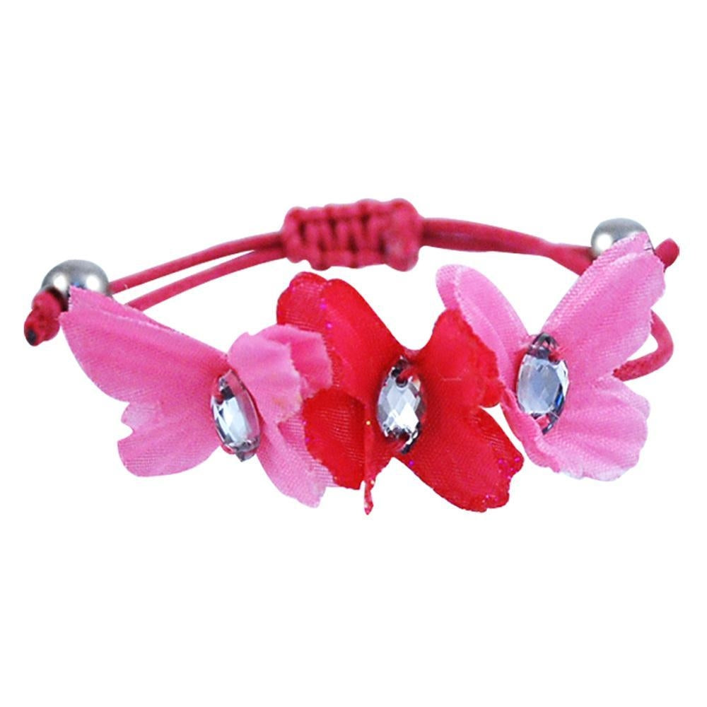 Pink Poppy - Hippy Butterfly with Gem Bracelet