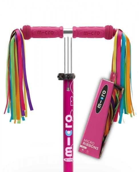 Micro Scooters - Handle Bar Ribbons Rainbow Neon
