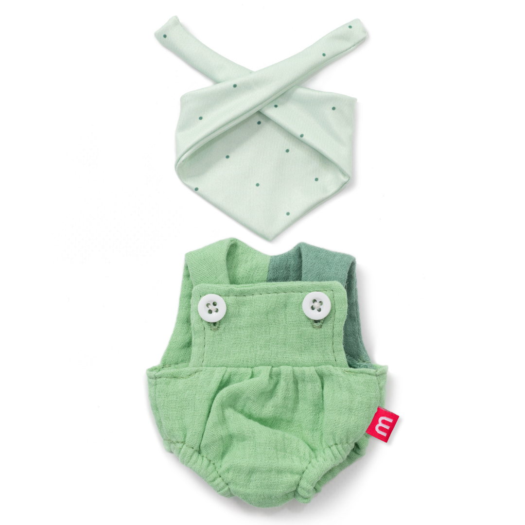Miniland - 21cm Doll Clothing Forest Overalls & Headscarf