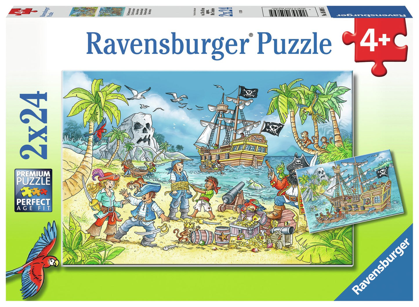 Ravensburger - Adventure Island Puzzle 2x24pc