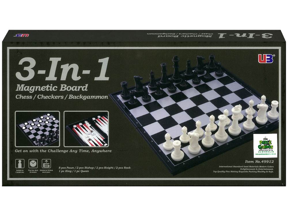 Chess and Checkers 3 In 1 14Inch