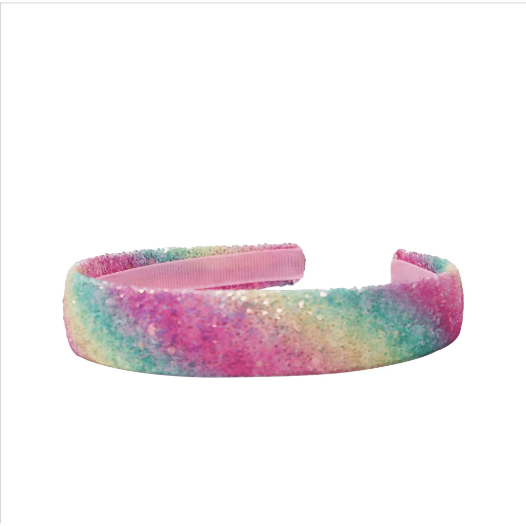 chunky glitter pastel headband