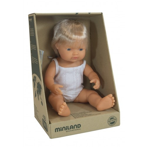 Miniland - Caucasian Boy 38cm Doll