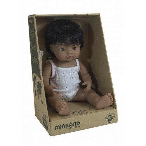 Miniland - Hispanic Boy 38cm Doll